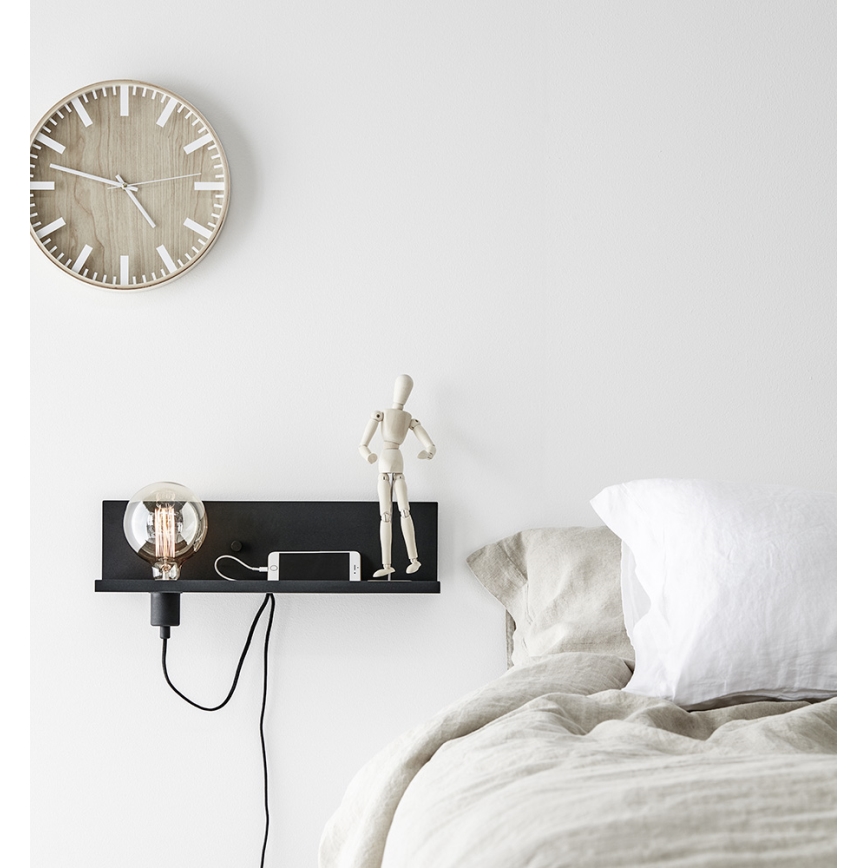 Markslöjd 106482 - himmennettävä seinävalaisin USB MULTI 1xE27 / 60W / 230V
