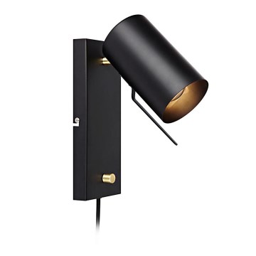 Markslöjd 106587 - Himmennettävä seinävalaisin CARRIE 1xGU10/35W/230V musta