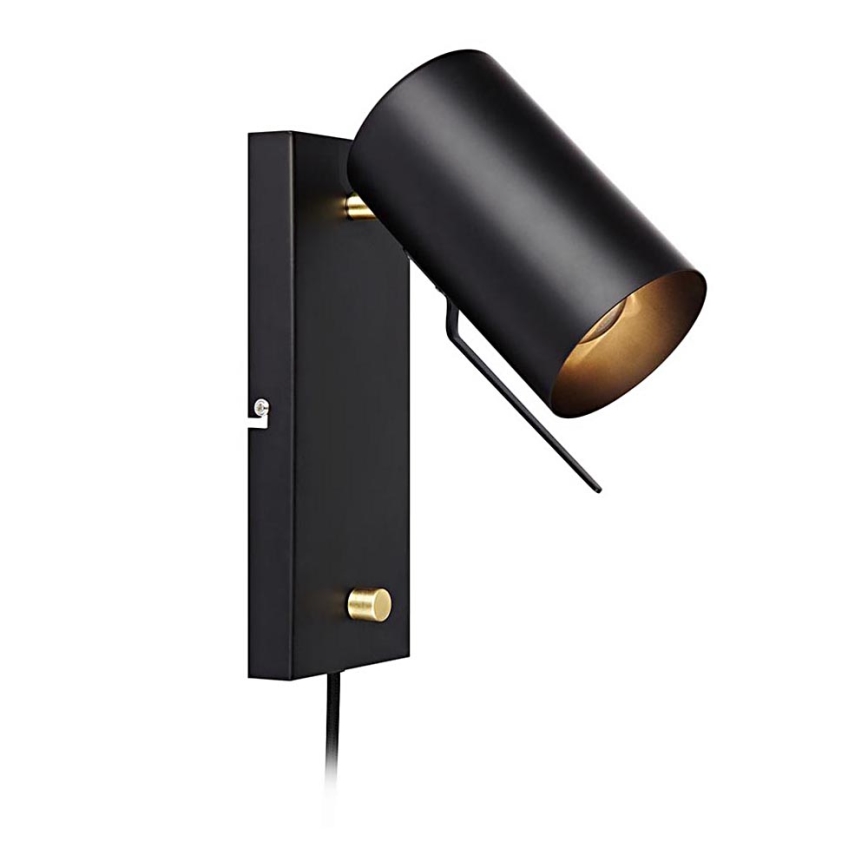 Markslöjd 106587 - Himmennettävä seinävalaisin CARRIE 1xGU10/35W/230V musta