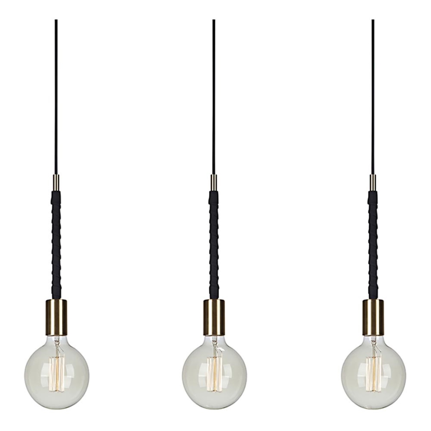 Markslöjd 106708 - Kattokruunu narulla SEDLO 3xE27/60W/230V