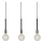 Markslöjd 106708 - Kattokruunu narulla SEDLO 3xE27/60W/230V