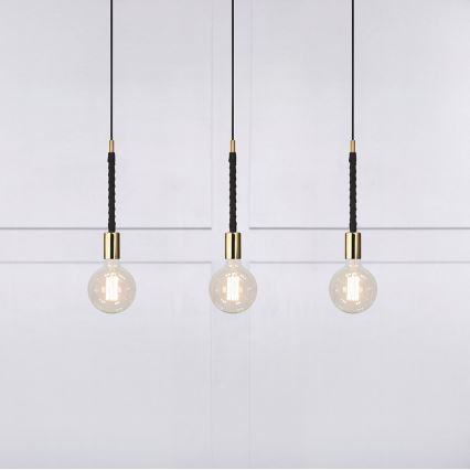 Markslöjd 106708 - Kattokruunu narulla SEDLO 3xE27/60W/230V