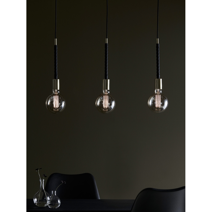 Markslöjd 106708 - Kattokruunu narulla SEDLO 3xE27/60W/230V