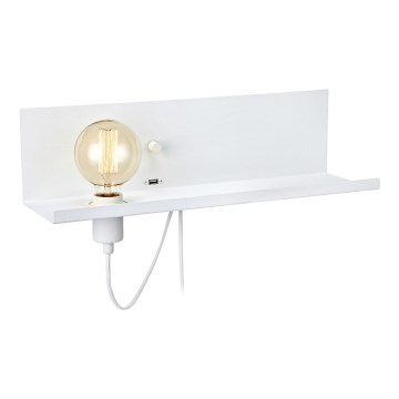 Markslöjd 106969 - himmennettävä seinävalaisin USB MULTI 1xE27 / 60W / 230V
