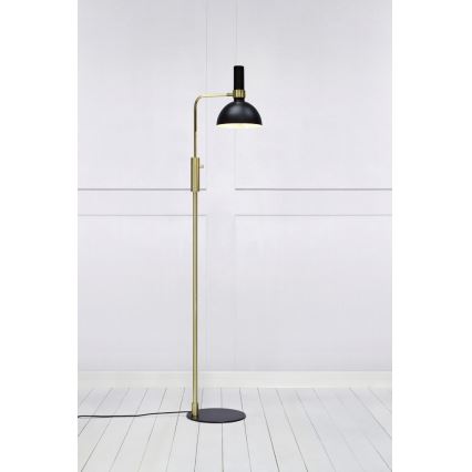Markslöjd 106972 - Himmennettävä lattiavalaisin LARRY 1xE27/60W/230V musta/kultainen