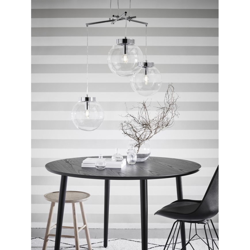 Markslöjd 107015 - Kattokruunu narulla SICILY 3xE14/40W/230V