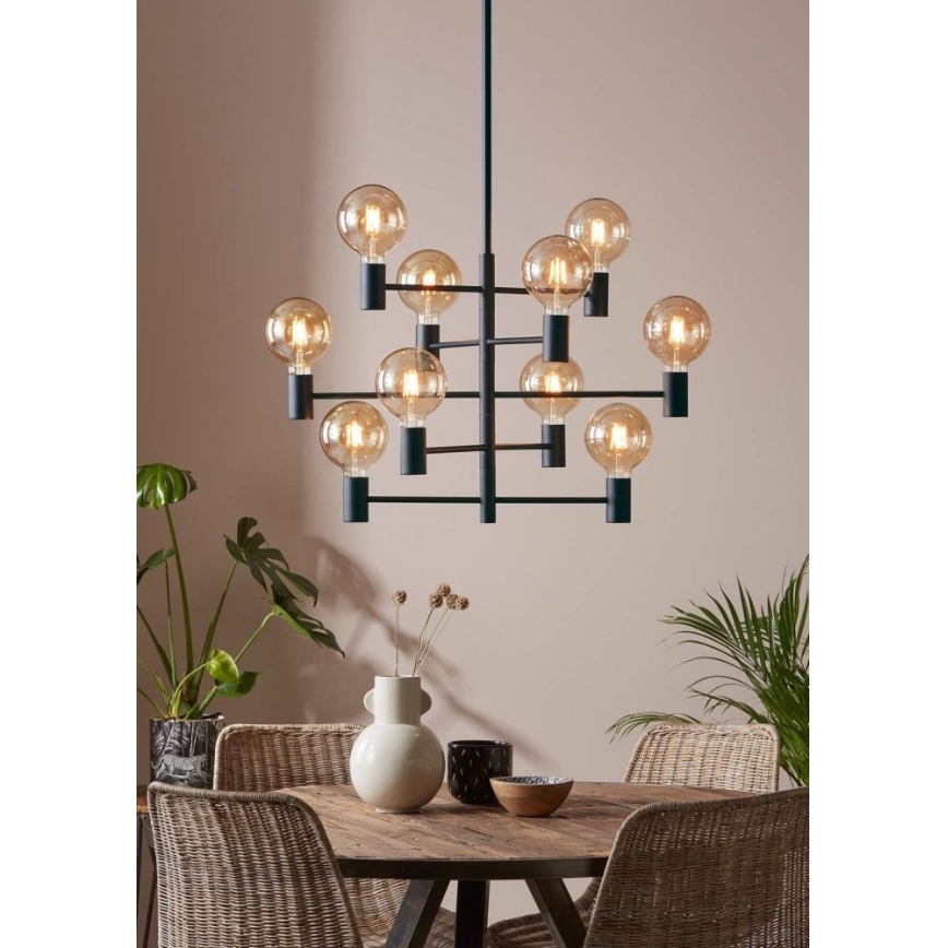 Markslöjd 107187 - Riippukattokruunu PARIS 10xE27/60W/230V