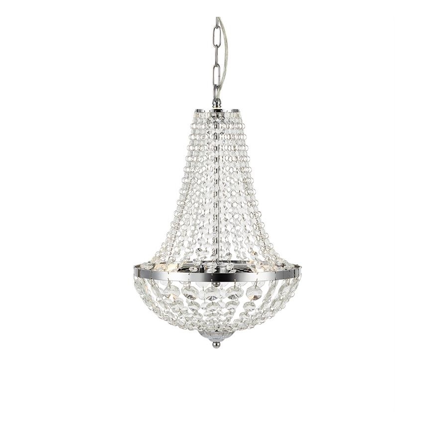 Markslöjd 107550 - Kylpyhuoneen kristallikattokruunu ketjussa GRÄNSÖ 2xG9/20W/230V IP44