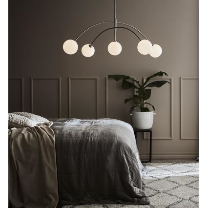 Markslöjd 107559 - Kattokruunu narulla HEAVEN 5xG9/28W/230V