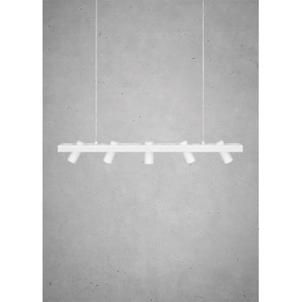 Markslöjd 107783 - Kattokruunu narulla TORINO 5xGU10/7W/230V