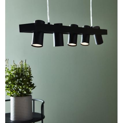 Markslöjd 107784 - Kattokruunu narulla TORINO 5xGU10/7W/230V