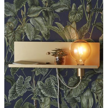 Markslöjd 107791 - Himmennettävä seinävalaisin USB MULTI 1xE27 / 60W / 230V