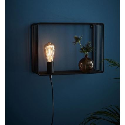 Markslöjd 107814 - Seinävalaisin SHELF 1xE27/60W/230V