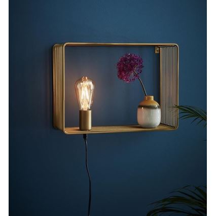 Markslöjd 107815 - Seinävalaisin SHELF 1xE27/60W/230V