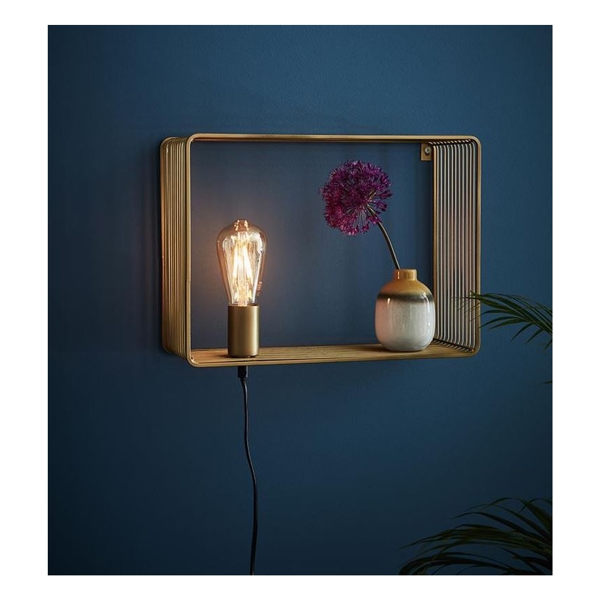 Markslöjd 107815 - Seinävalaisin SHELF 1xE27/60W/230V