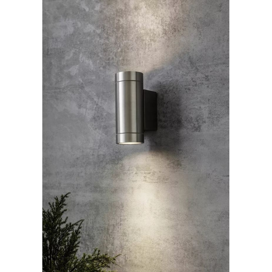 Markslöjd 107917 - Ulkoseinävalaisin PIPE 2xGU10/35W/230V IP44