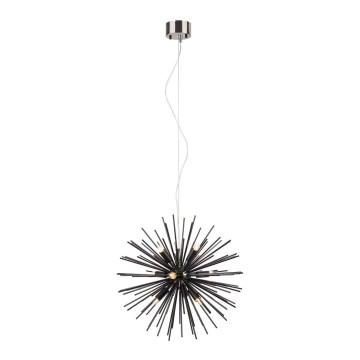 Markslöjd 108048 - Kattokruunu johdossa SOLEIL 9xE14/20W/230V musta