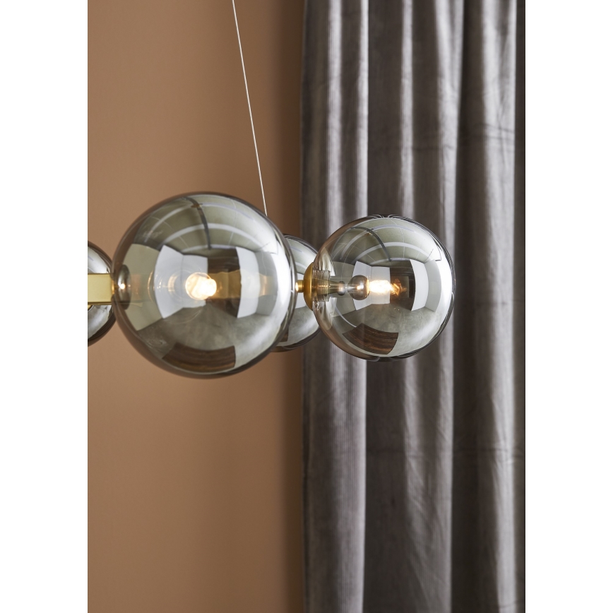 Markslöjd 108050 - Kattokruunu johdossa CIRCLE 6xG9/20W/230V kulta