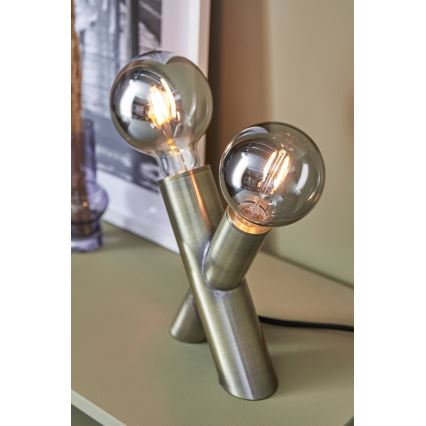 Markslöjd 108053 - Pöytävalaisin SIMUL 1xE27 / 40W + 1xE14 / 40W / 230V kulta