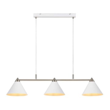 Markslöjd 108075 - Kattokruunu narulla KLINT 3xE14/40W/230V valkoinen