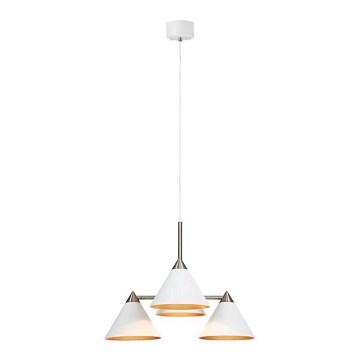Markslöjd 108077 - Kattokruunu narulla KLINT 4xE14/40W/230V valkoinen
