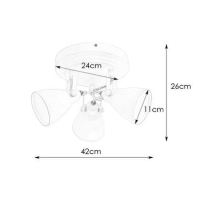 Markslöjd 108081 - Kylpyhuoneen kohdevalo FJÄLLBACKA 3xG9/20W/230V IP44 musta