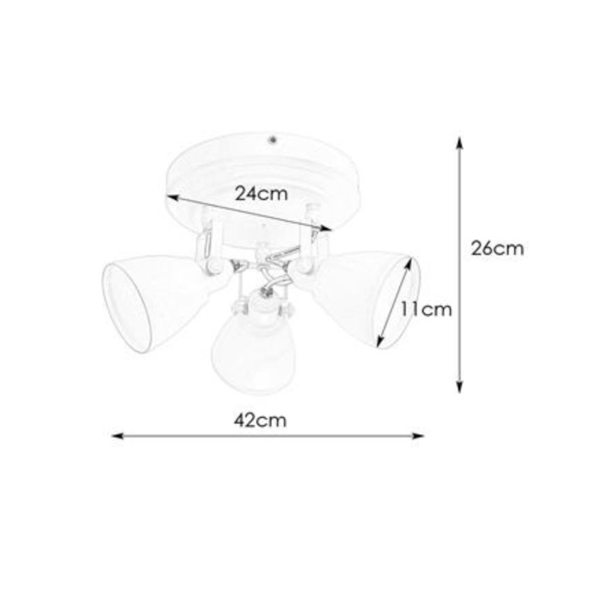 Markslöjd 108081 - Kylpyhuoneen kohdevalo FJÄLLBACKA 3xG9/20W/230V IP44 musta