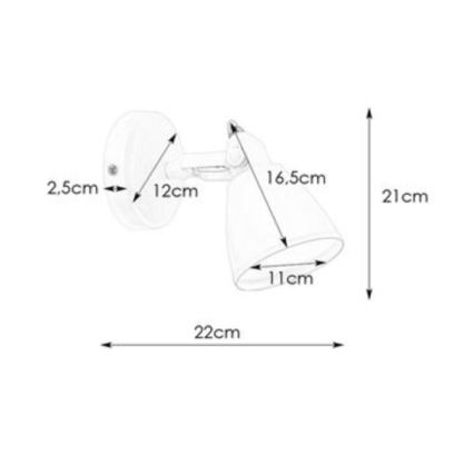 Markslöjd 108082 - Kylpyhuoneen seinävalaisin FJÄLLBACKA 1xG9/20W/230V IP44