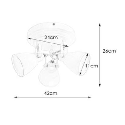 Markslöjd 108083 - Kylpyhuoneen kohdevalo FJÄLLBACKA 3xG9/20W/230V IP44 valkoinen