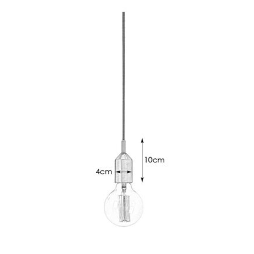 Markslöjd 108098 - Kattokruunu narulla BRONX 1xE27 / 60W / 230V pronssi
