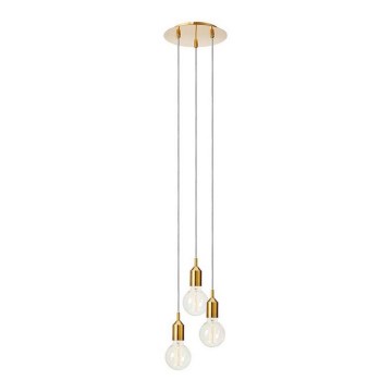 Markslöjd 108099 - Kattokruunu narulla BRONX 3xE27/60W/230V pronssi