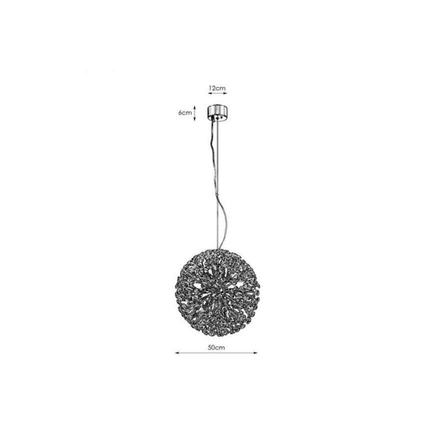 Markslöjd 108101 - Kristallikruunu narussa BOLID 9xG9/20W/230V