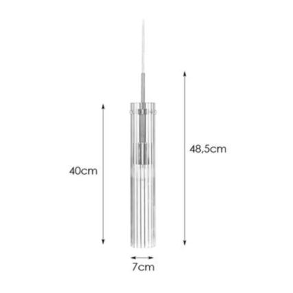 Markslöjd 108112 - Kattokruunu narulla TUBO 1xE14 / 40W / 230V