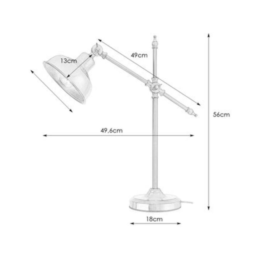Markslöjd 108116 - Pöytävalaisin GRIMSTAD 1xE27 / 60W / 230V