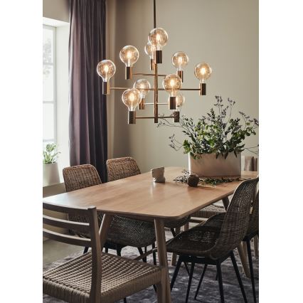 Markslöjd 108117 - Riippukattokruunu PARIS 10xE27/60W/230V kultainen