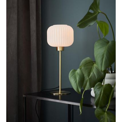 Markslöjd 108120 - Pöytävalaisin SOBER 1xE27 / 60W / 230V messinki