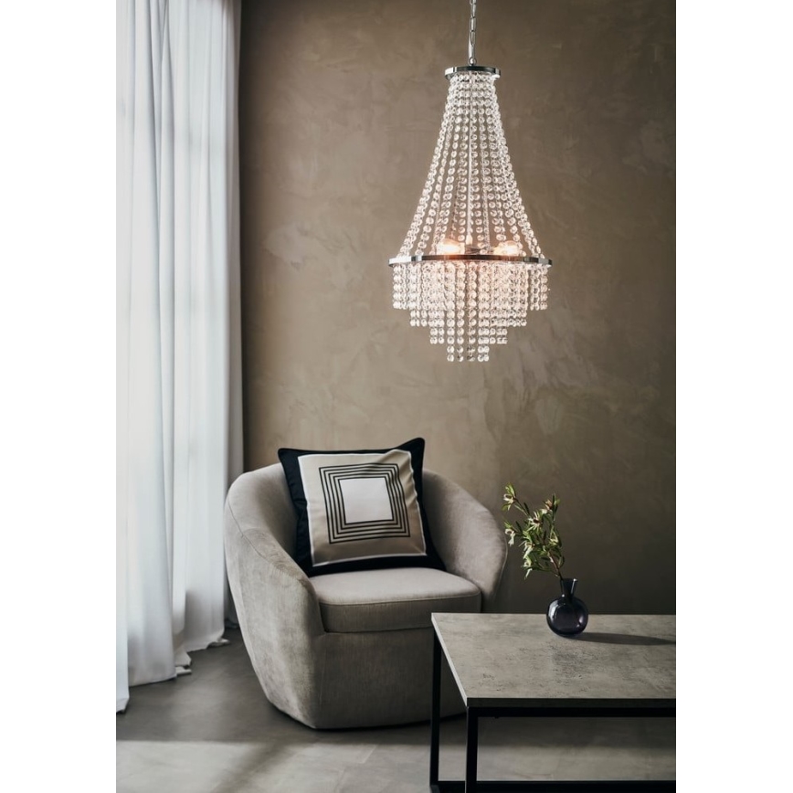 Markslöjd 108125 - Kristalli-ketjukattokruunu ALLINGTON 3xE14/25W/230V