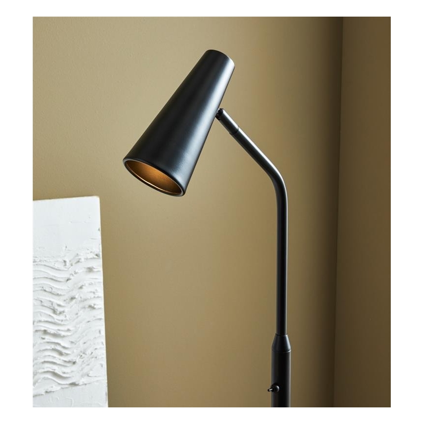 Markslöjd 108206 - Lattialamppu CREST 1xGU10/7W/230V musta