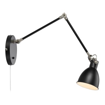 Markslöjd 108250 - Seinävalaisin HOUSE 1xE14/40W/230V musta