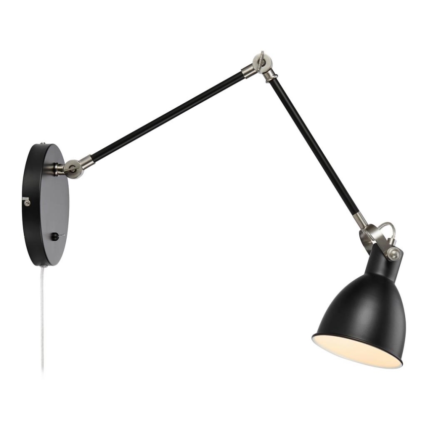Markslöjd 108250 - Seinävalaisin HOUSE 1xE14/40W/230V musta
