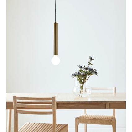 Markslöjd 108259 - Riippuvalaisin SENCILLO 1xE27/40W/230V kulta