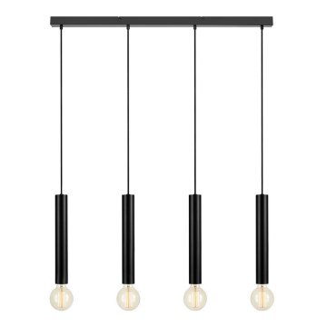 Markslöjd 108264 - Kattokruunu johdossa SENCILLO 4xE27/40W/230V musta