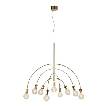 Markslöjd 108289 - Kattokruunu johdossa LAVELLO 9xE27/40W/230V kulta