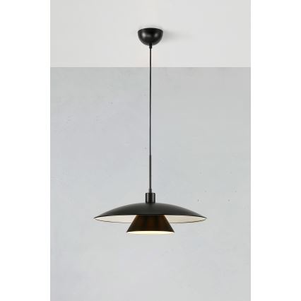 Markslöjd 108431 - Kattokruunu johdossa MILLINGE 1xE27/40W/230V musta