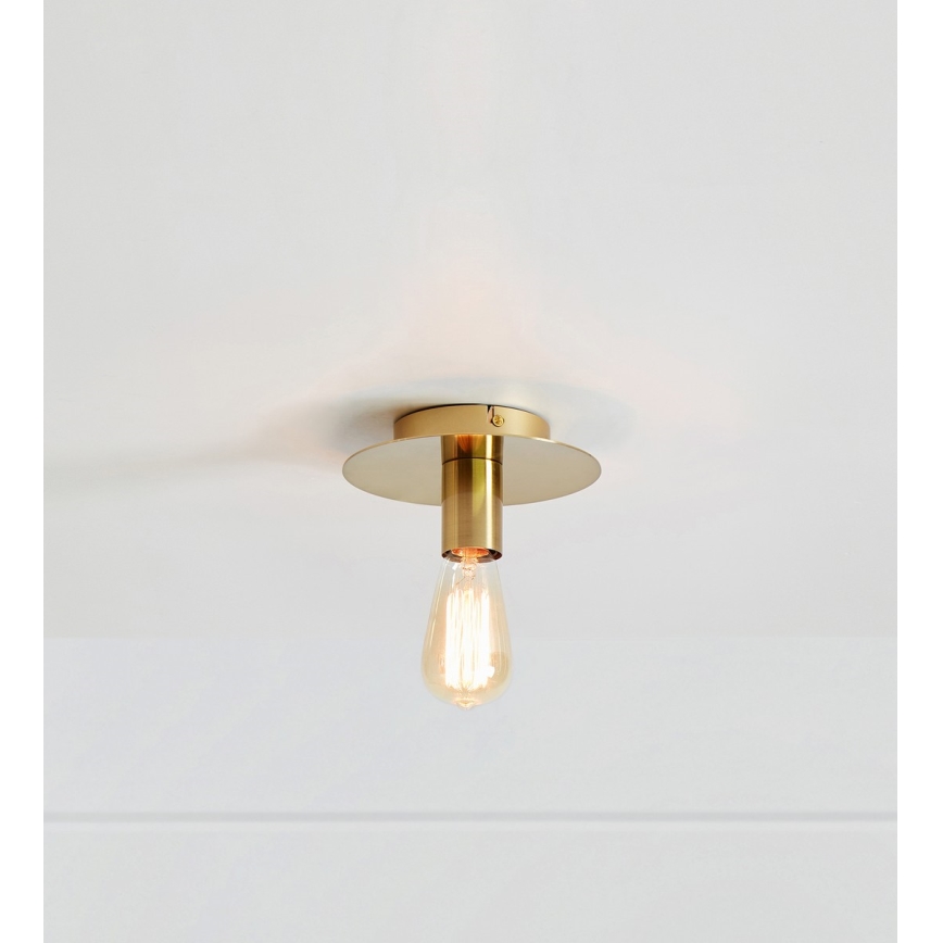 Markslöjd 108541 - Kattovalo PIATTO 1xE27/40W/230V kulta
