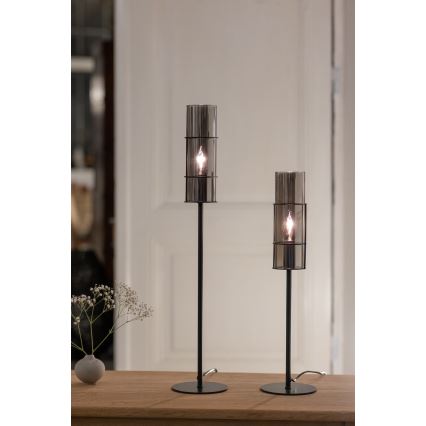 Markslöjd 108559 - Pöytävalaisin TUBO 1xE14/40W/230V 50 cm musta