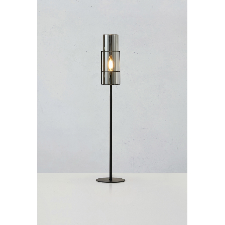 Markslöjd 108560 - Pöytävalaisin TORCIA 1xE14/40W/230V 65 cm musta