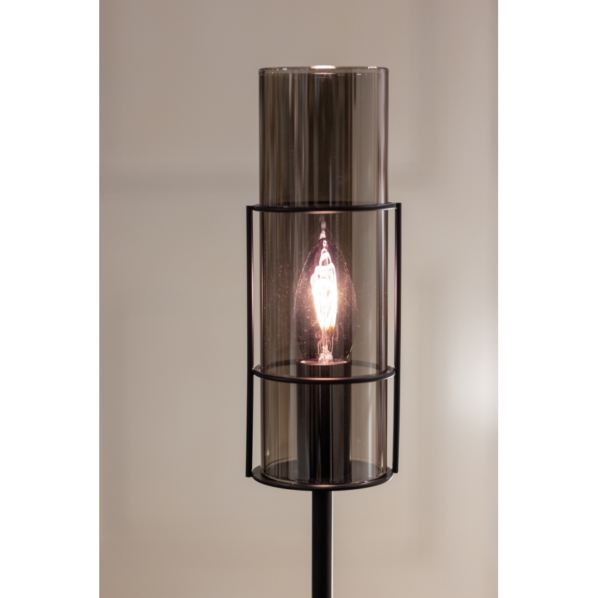 Markslöjd 108560 - Pöytävalaisin TORCIA 1xE14/40W/230V 65 cm musta