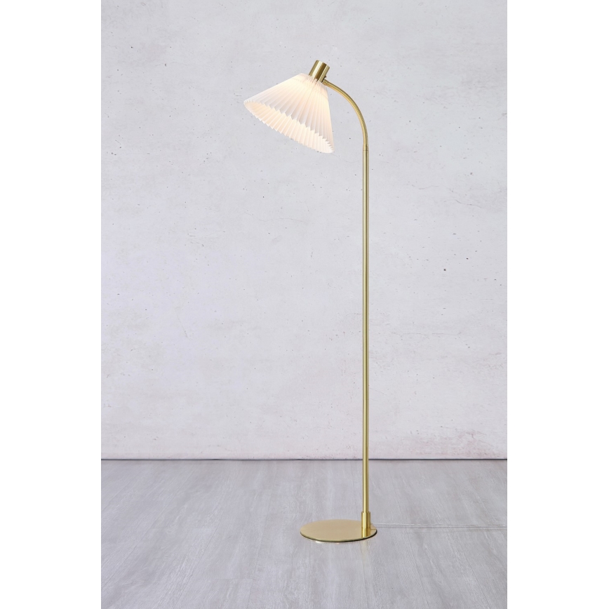 Markslöjd 108569 - Lattialamppu MIRA 1xE27/40W/230V kulta