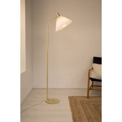 Markslöjd 108569 - Lattialamppu MIRA 1xE27/40W/230V kulta